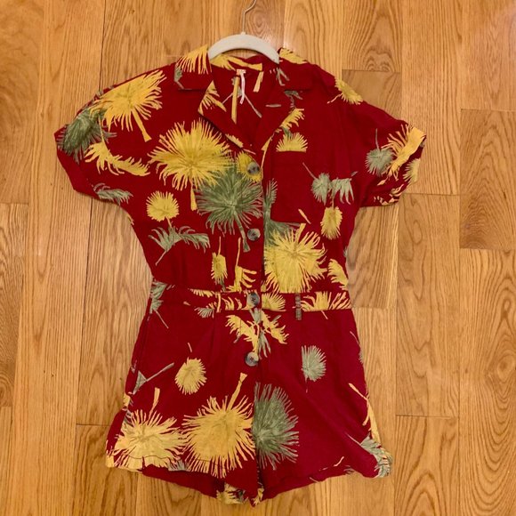 Free People - Red Malibu Romper - Picture 4 of 4